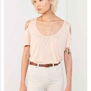 Burnt Orange Open Shoulder Urban Outfitters Top